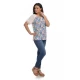 Bluza Dama Alba cu maneca scurta Bluza Dama Alba cu maneca scurta