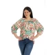 Bluza Dama, Ampla, Multicolora cu model Floral