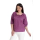 Bluza Dama, IE, Violet cu broderie sparta