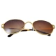 Ochelari de soare model Aviator, Maro - Auriu Ochelari de soare model Aviator, Maro - Auriu