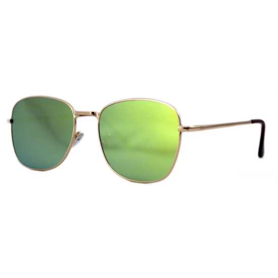 Ochelari de soare Aviator Oglinda Verde deschis cu reflexii - Auriu Ochelari de soare Aviator Oglinda Verde deschis cu reflexii - Auriu
