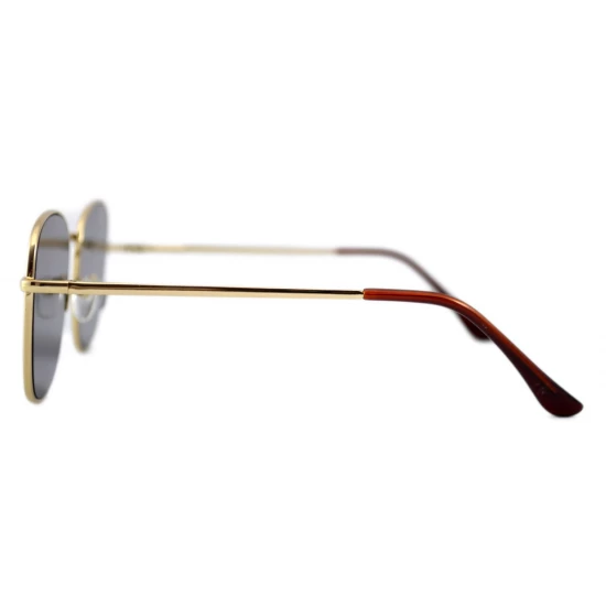 Ochelari de soare Aviator Oglinda Verde deschis cu reflexii - Auriu Ochelari de soare Aviator Oglinda Verde deschis cu reflexii - Auriu
