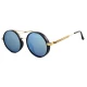 Ochelari de soare Rotunzi Bleu Oglinda cu Auriu Ochelari de soare Rotunzi Bleu Oglinda cu Auriu