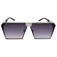 Ochelari de soare Rectangular Plat Gri Argintiu lentila degrade Ochelari de soare Rectangular Plat Gri Argintiu lentila degrade