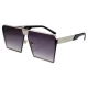 Ochelari de soare Rectangular Plat Gri Argintiu lentila degrade Ochelari de soare Rectangular Plat Gri Argintiu lentila degrade