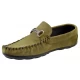 Mocasini Barbatesti Verzi din Piele intoarsa Naturala Slip-on