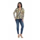 Bluza Dama, Multicolora, cu Imprimeu Floral si decolteu V Bluza Dama, Multicolora, cu Imprimeu Floral si decolteu V