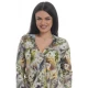 Bluza Dama, Multicolora, cu Imprimeu Floral si decolteu V Bluza Dama, Multicolora, cu Imprimeu Floral si decolteu V