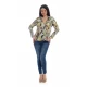 Bluza Dama, Multicolora, cu Imprimeu Floral si decolteu V Bluza Dama, Multicolora, cu Imprimeu Floral si decolteu V