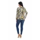 Bluza Dama, Multicolora, cu Imprimeu Floral si decolteu V Bluza Dama, Multicolora, cu Imprimeu Floral si decolteu V