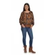 Bluza Dama Multicolora cu Imprimeu Combinat Bluza Dama Multicolora cu Imprimeu Combinat