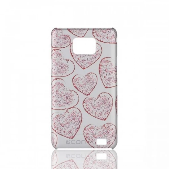Husa compatibila cu Samsung Galaxy S 2 - C'est L'amour RED