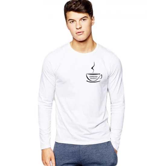 Bluza barbati alba - Espresso Yourself II Bluza barbati alba - Espresso Yourself II