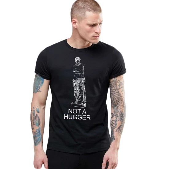 Tricou barbati negru - Not a hugger Tricou barbati negru - Not a hugger