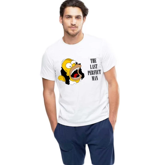 Tricou barbati alb - Simpson Tricou barbati alb - Simpson