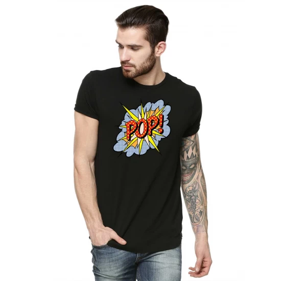 Tricou barbati negru - POP Tricou barbati negru - POP